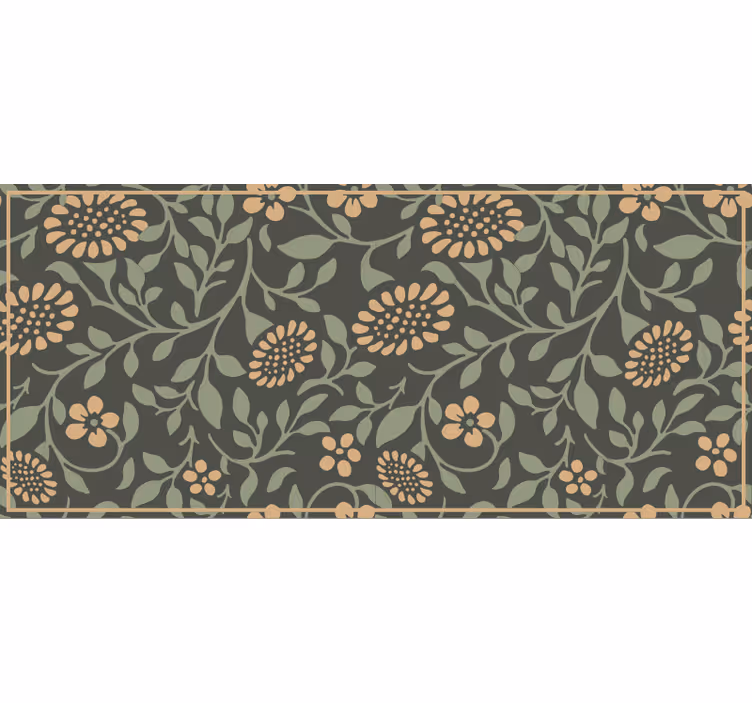 Rullgardin sovrum med vintage solrosor - Tenstickers