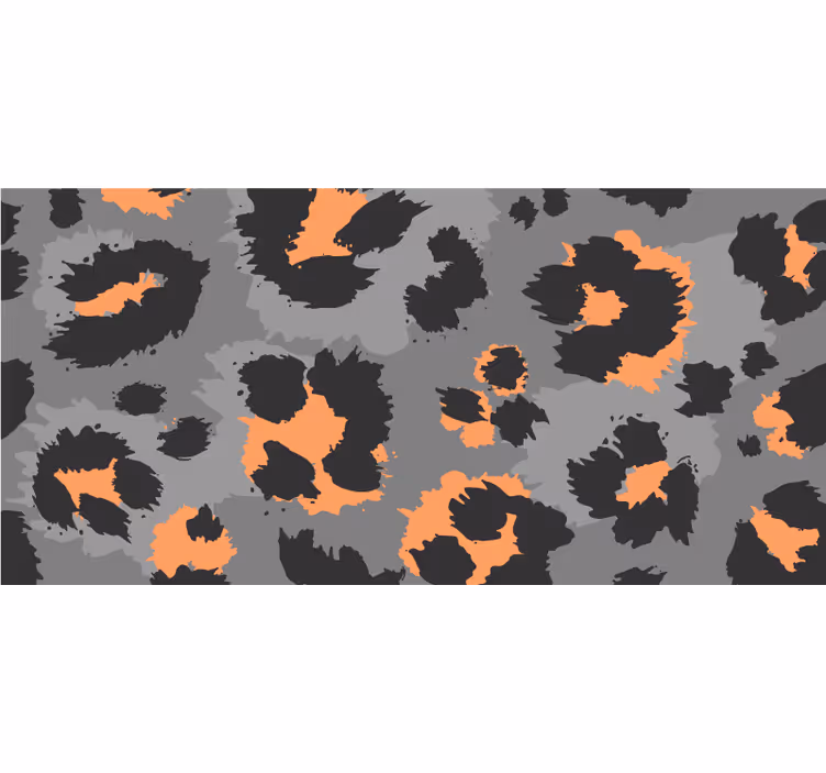 Rullgardin sovrum grå leopardmönster - Tenstickers