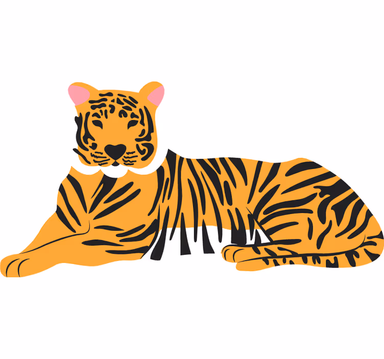 Rullgardin sovrum tigerhud - Tenstickers