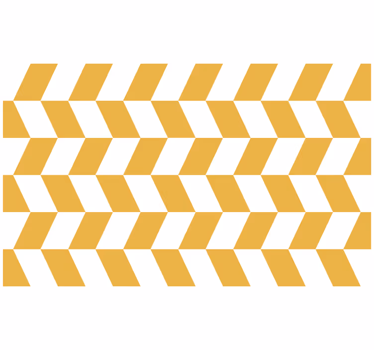 Rullgardin sovrum geometriska vita och gula figurer - Tenstickers