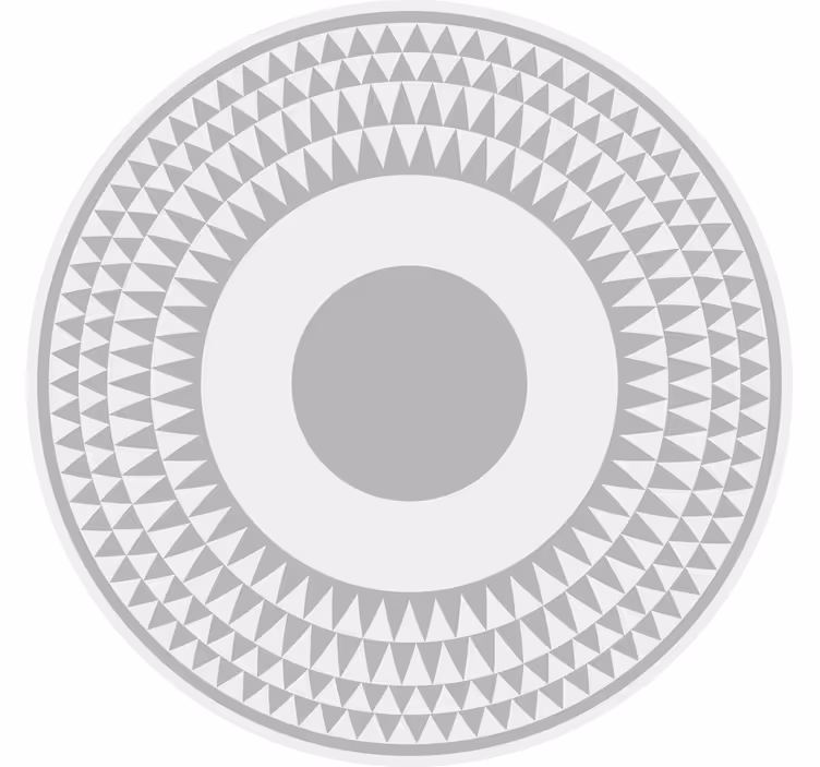 Rullgardin sovrum minimalistiskt grått triangelmönster - Tenstickers