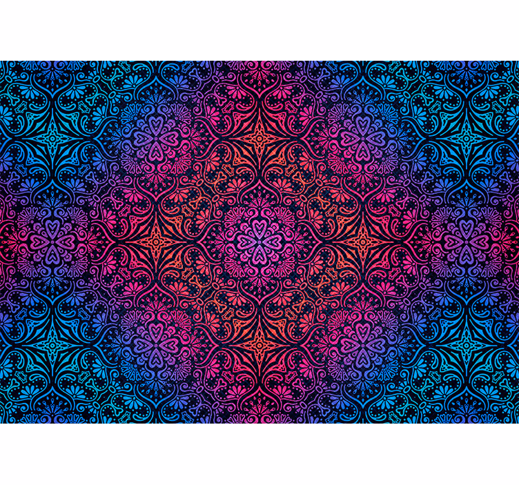 Rullgardin sovrum bohemisk mandala mantra - Tenstickers