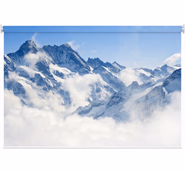 Rullgardin sovrum alpes landskap - Tenstickers