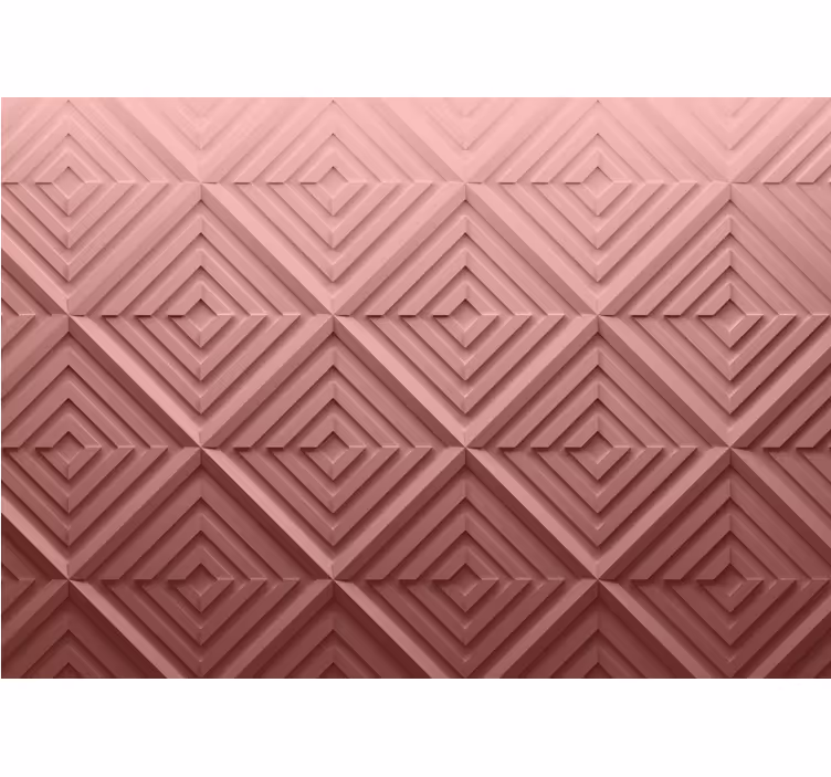 Rullgardin sovrum rosa 3d geometrisk abstraktion - Tenstickers