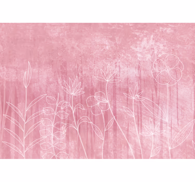 Rullgardin sovrum rosa skuggad äng i skandinavisk stil - Tenstickers