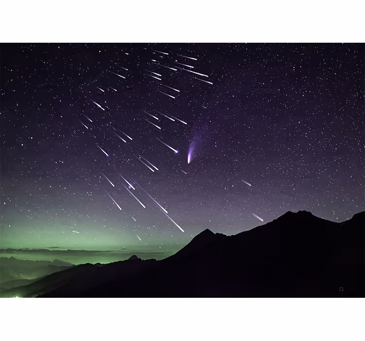 Rullgardin sovrum meteorregn av stjärnfall - Tenstickers