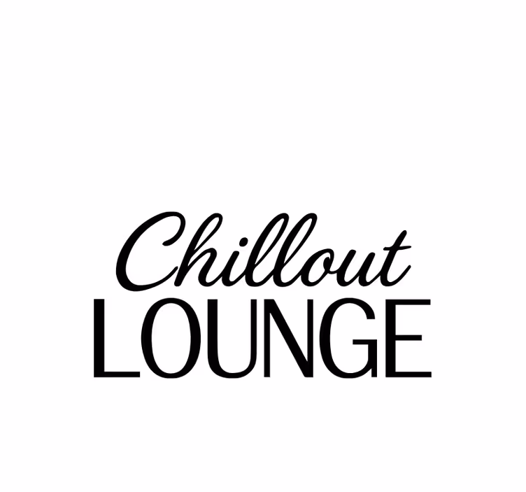 Vit rullgardin chill out lounge - Tenstickers