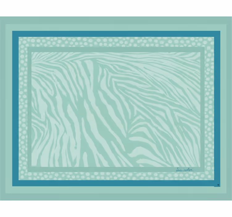 Rullgardin vardagsrum mint zebrastripe mønster - Tenstickers