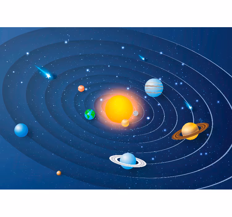 Rullgardin barn solsystemets planeter - Tenstickers
