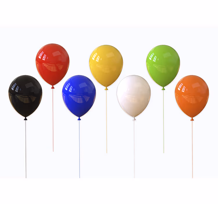 Rullgardin barn 3d realistiska ballonger - Tenstickers