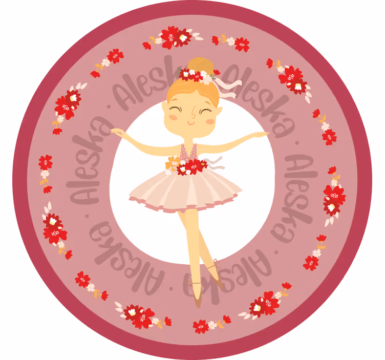 Rrullgardin barn rolig ballerina prinsesse - Tenstickers