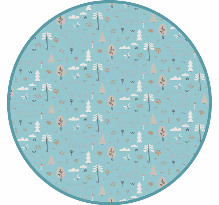Rullgardin barn geometrisk nordisk stil - Tenstickers