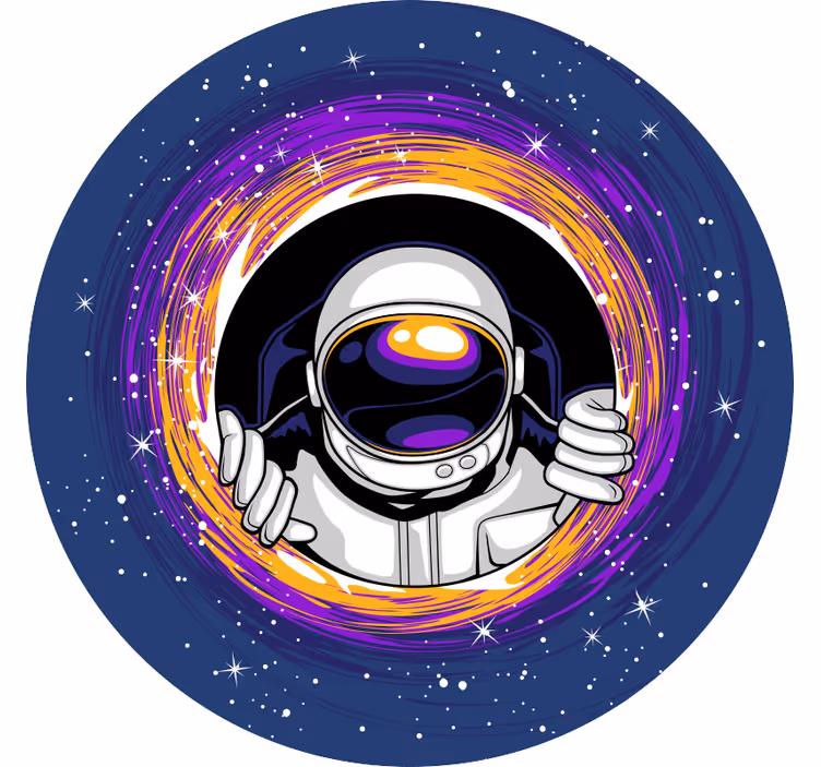 Rullgardin barn astronaut i rymden - Tenstickers