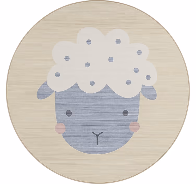 Rullgardin barn beige lammunge - Tenstickers