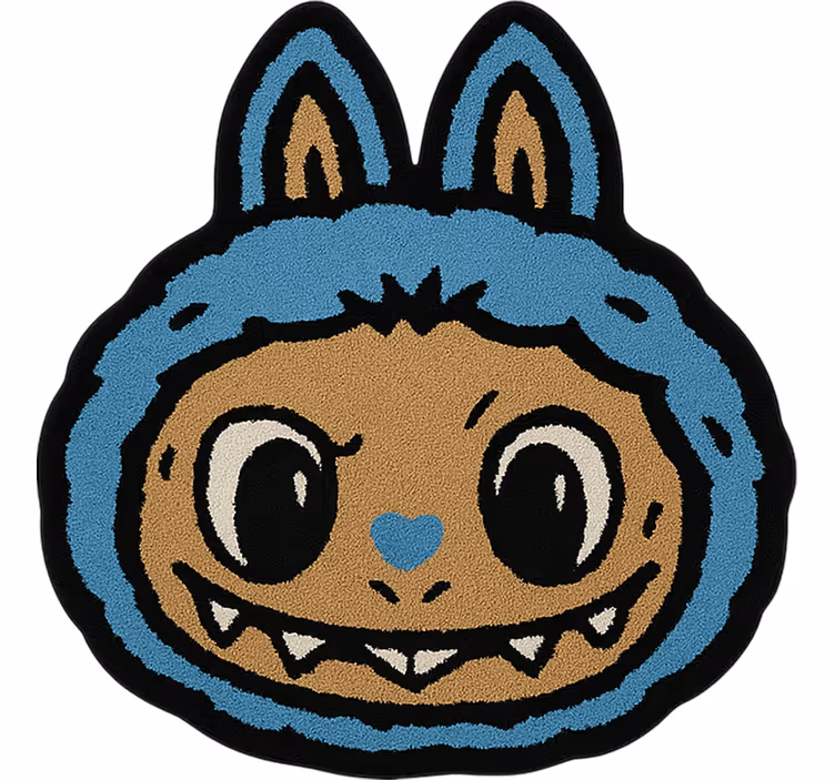 Rrullgardin barn blue labubu design - Tenstickers