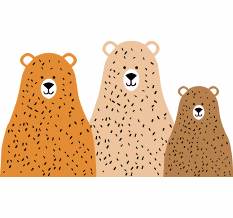 Rullgardin barn tre björnvänner - Tenstickers