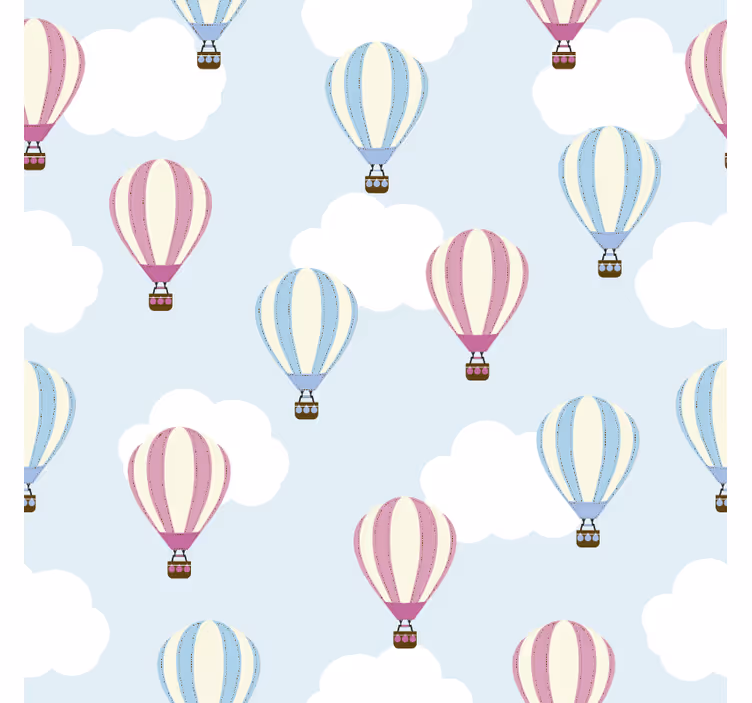 Rullgardin barn himmel och ballonger - Tenstickers
