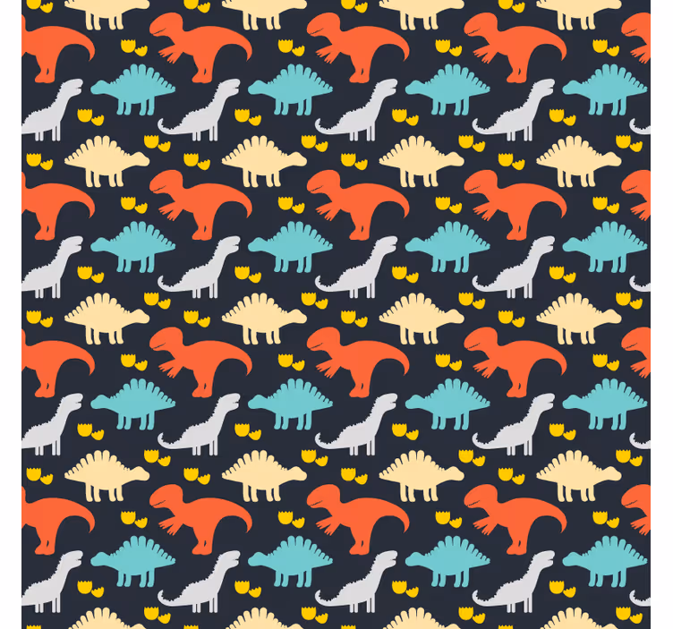 Rullgardin barn dinosaurmönster - Tenstickers