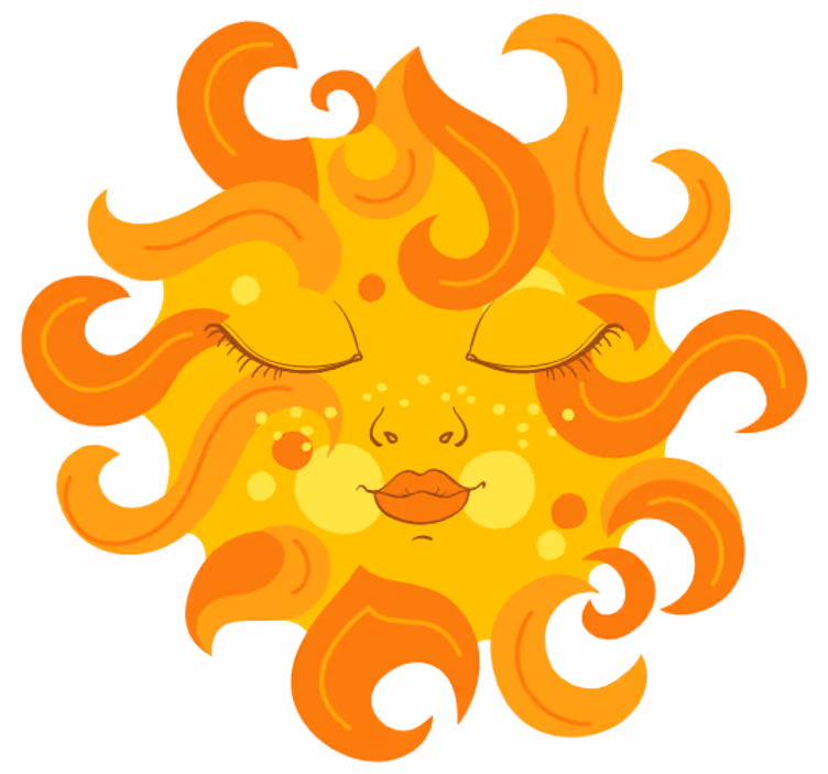 Rullgardin barn kvinnlig sol - Tenstickers
