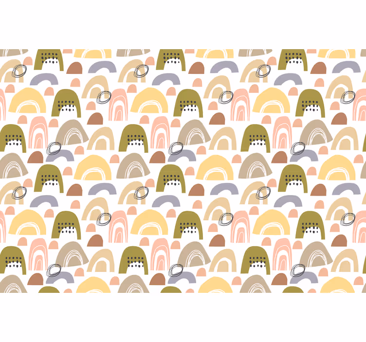 Rrullgardin barn nordisk regnbue mønster - Tenstickers