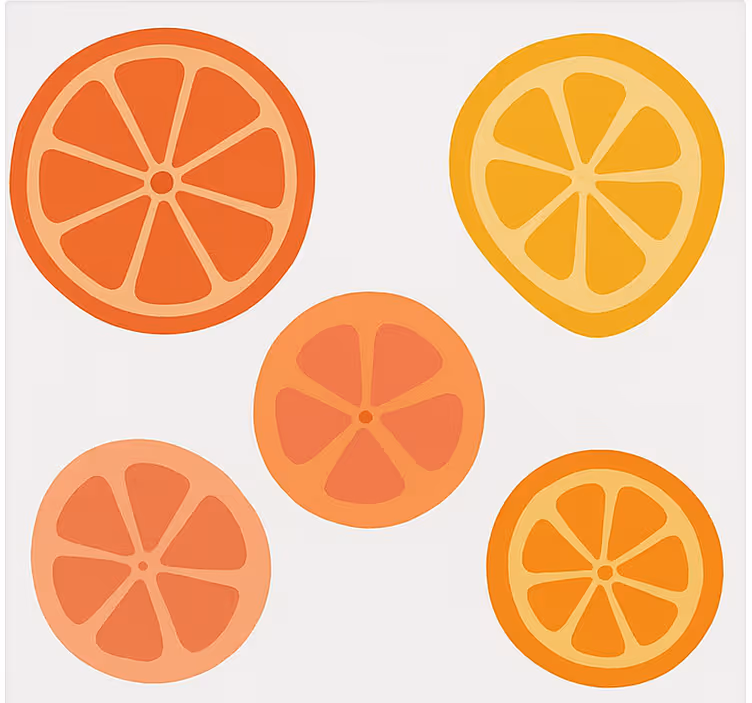 Rullgardin frukt och grönsaker agrumfrukter - Tenstickers
