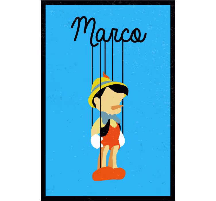 Rullgardin barn pinocchio anpassad - Tenstickers