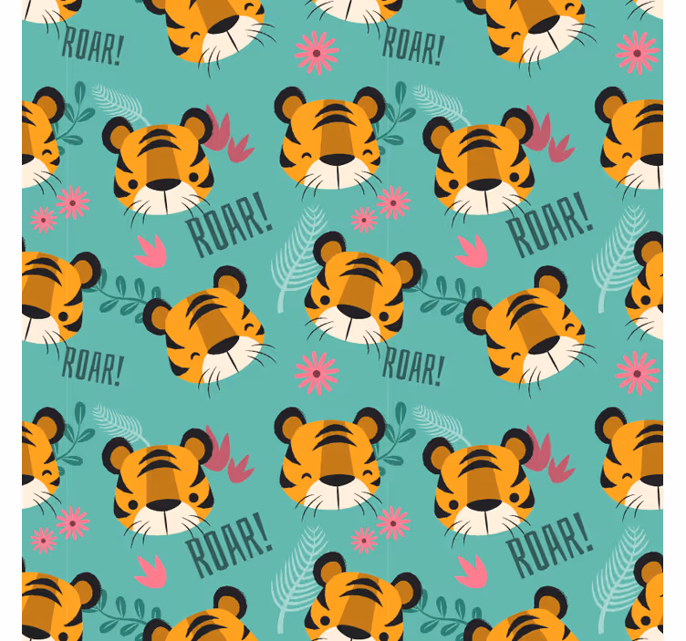 Rullgardin barn tiger mønster - Tenstickers