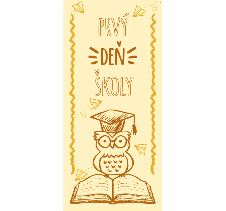 Rullgardin barn skolstart design - Tenstickers