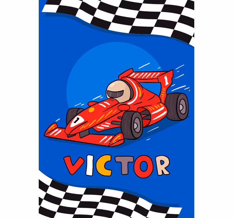 Rrullgardin barn formel 1 för barn - Tenstickers