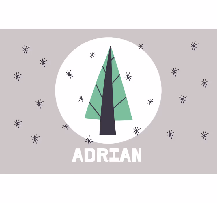 Rrullgardin barn personligt julträd - Tenstickers