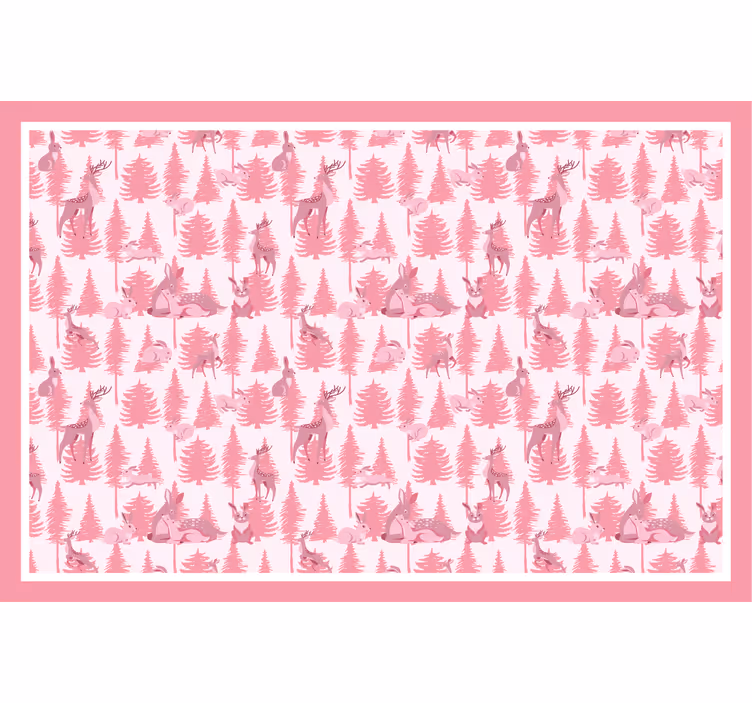 Rrullgardin barn vacker rosa ren - Tenstickers