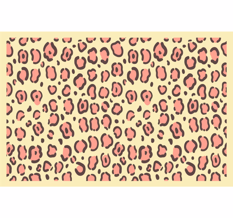 Rrullgardin barn i gult och rosa leopardmönster - Tenstickers