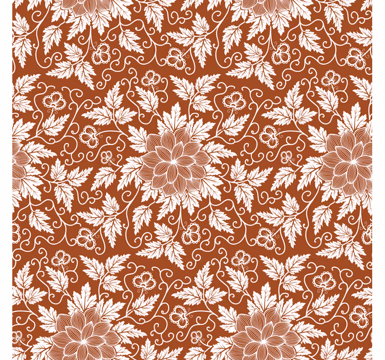 Rullgardin kök blommig paisley kakel kylskåp - Tenstickers