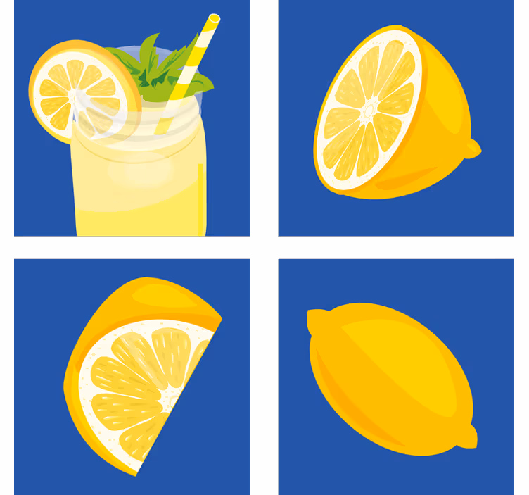 Rullgardin kök citronsaft kakel - Tenstickers