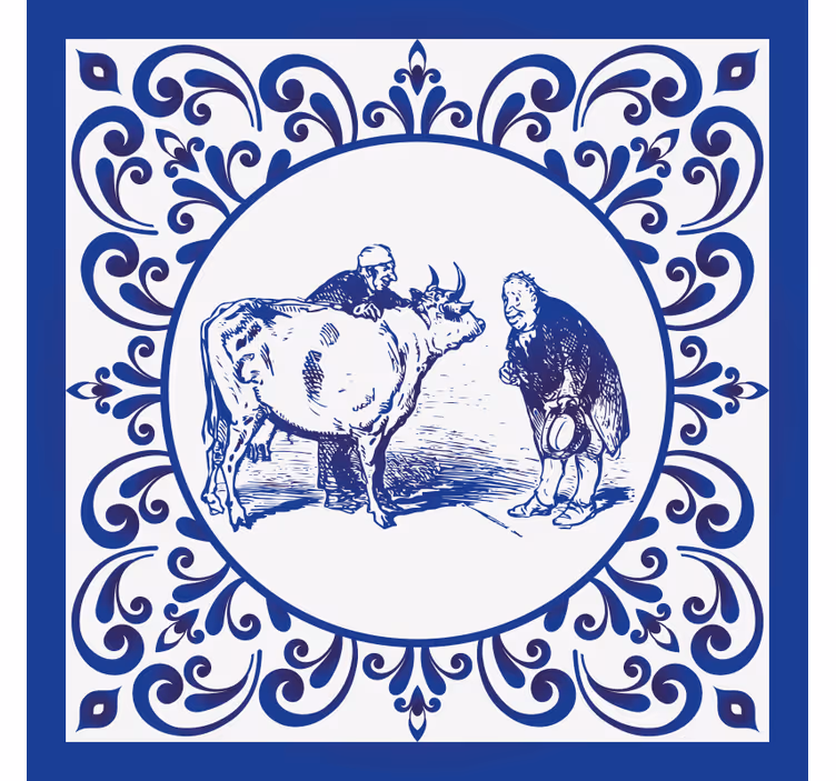 Rullgardin kök män och ko - Tenstickers