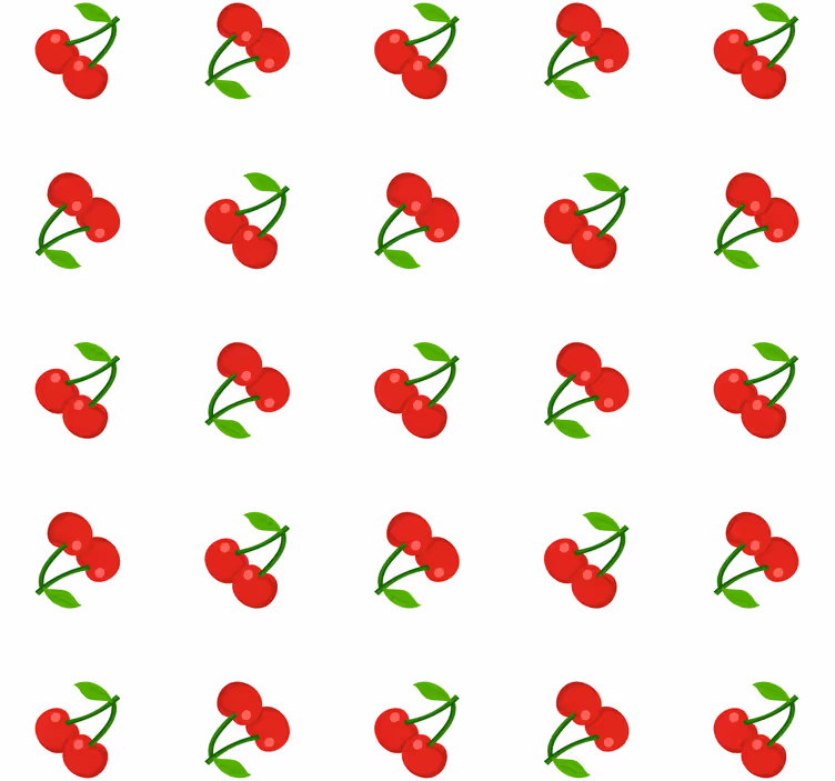 Rullgardin kök körsbärs konfetti - Tenstickers