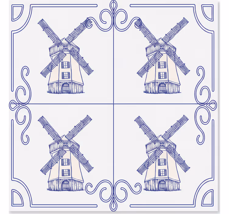 Rullgardin kök four mills design - Tenstickers