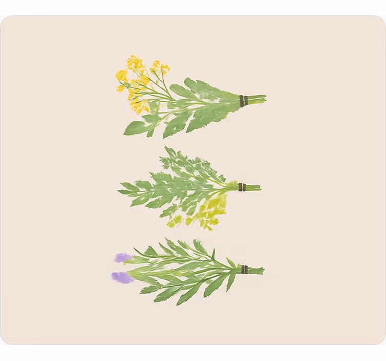 Rullgardin kök eleganta enkla blommor - Tenstickers
