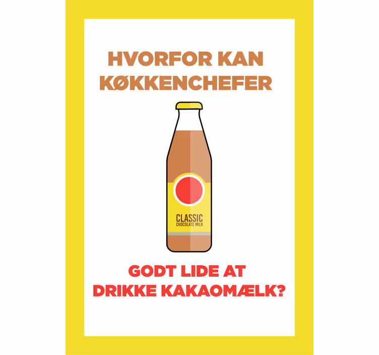 Rullgardin kök minimalistisk chokladmjölk - Tenstickers