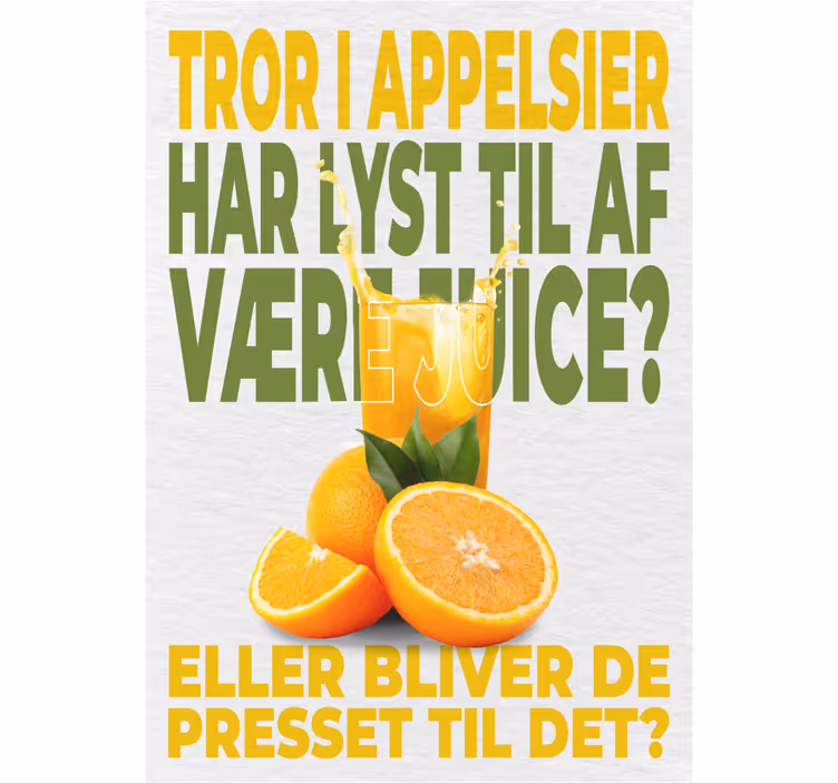 Rullgardin kök vill apelsiner bli juice? - Tenstickers