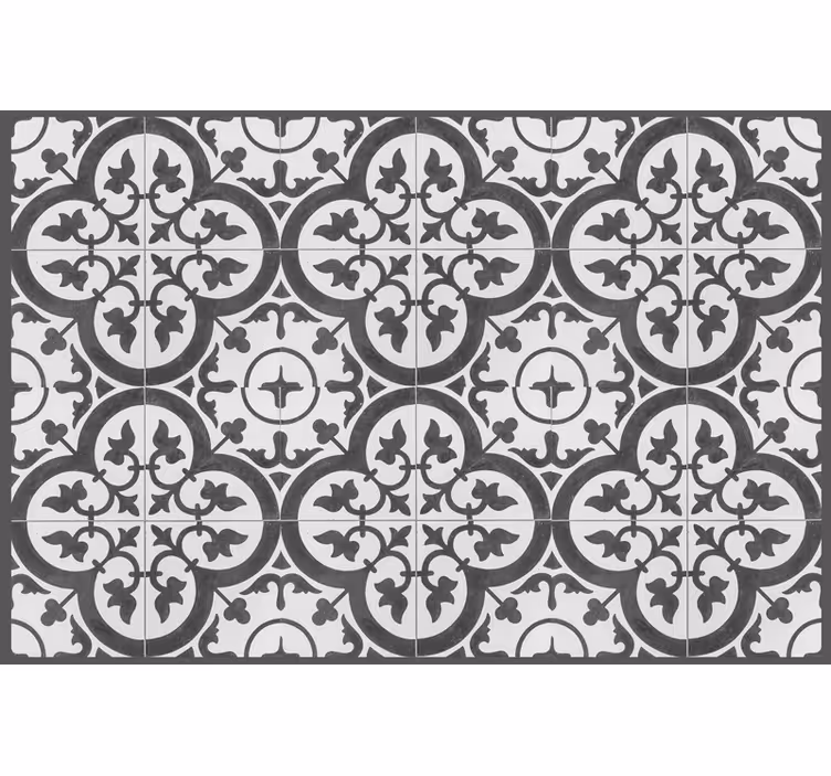 Rullgardin grå hydrauliska azulejos - Tenstickers