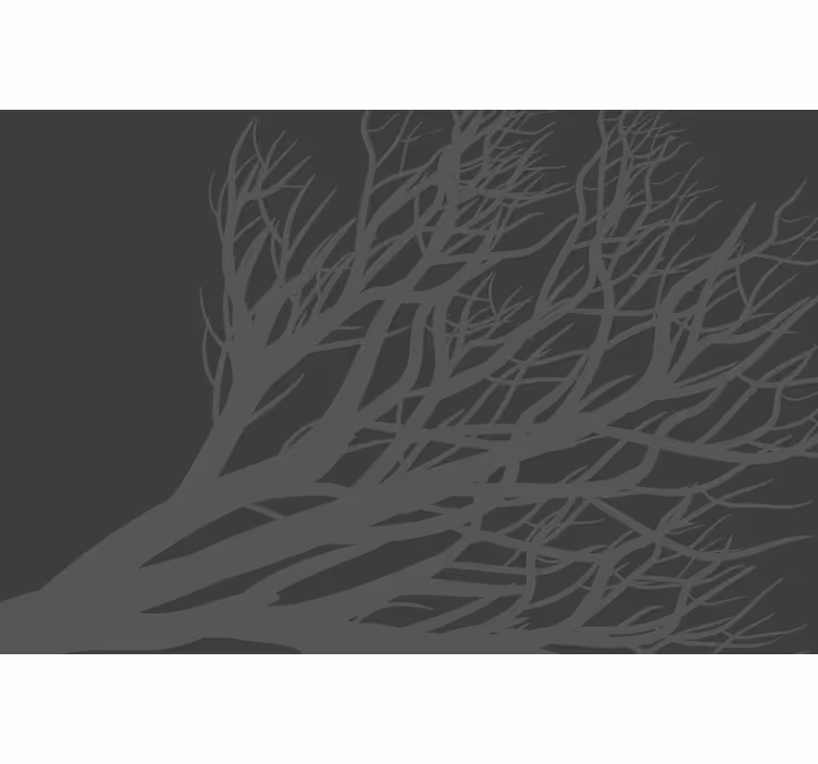 Rullgardin grå elegant grå blad - Tenstickers