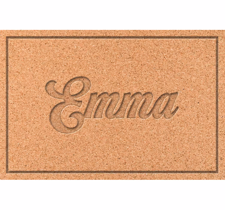 Rullgardin beige personlig korkduk - Tenstickers