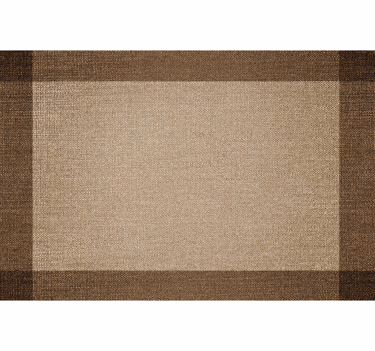 Rullgardin beige brun bordstablett med kant - Tenstickers