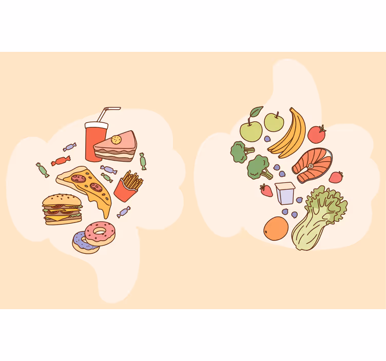 Rullgardin beige med dietmatformet grafikk - Tenstickers