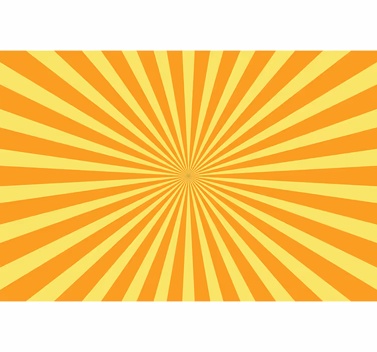 Rullgardin orange abstrakt solnedgång med orange toner - Tenstickers
