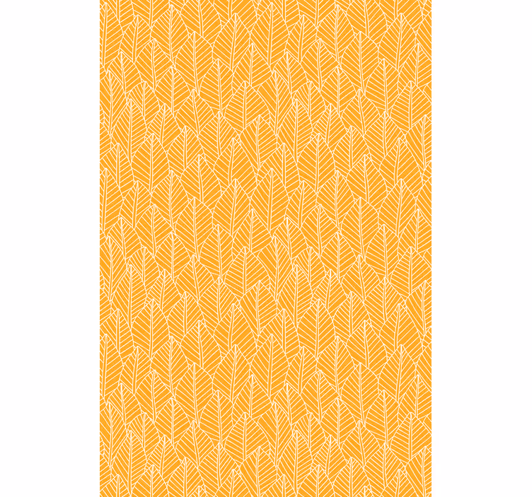 Rullgardin vardagsrum orange brookes bladmönster - Tenstickers