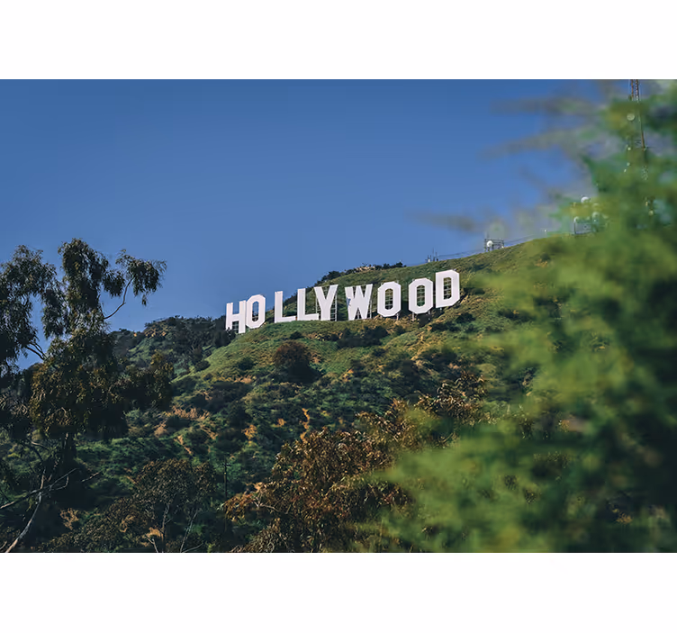 Rullgardin sovrum hollywoodskylt - Tenstickers