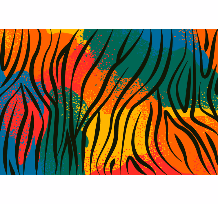 Rullgardin sovrum afrikansk djurmönster - Tenstickers