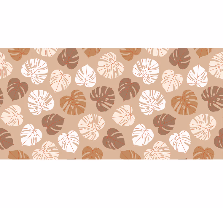 Rullgardin sovrum beige tropiska växter - Tenstickers